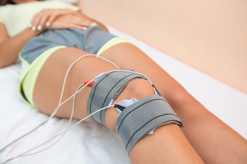 physiotherapy, treatment, legs, knees, pressure, equipment, hospital, clinic, analysis, cure